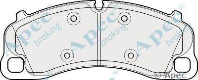 APEC BRAKING pad2021 -  Комплект тормозных колодок, дисковый тормоз